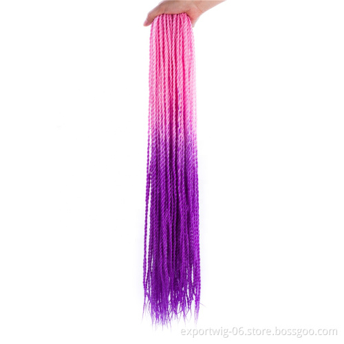 Wholesale senegalese crochet twist braid hair synthetic braid hair extension